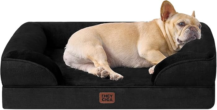 EHEYCIGA Orthopedic Dog Bed for Medium Dogs, Waterproof Memory Foam Medium Dog Beds with Sides, N... | Amazon (US)
