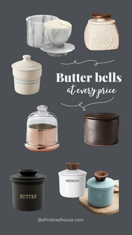 All the prettiest butter keepers- at every price! 

Butter keeper, butter bell, roundup, Anthropologie find, kitchen finds, Target finds, Magnolia, Create and Barrel

#LTKhome #LTKFind #LTKunder100