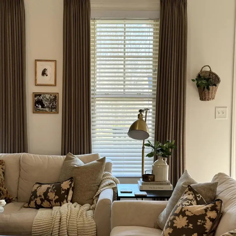 Liz Linen Drape Pleated - Oak Dim Gray 1908-10 | TWOPAGES