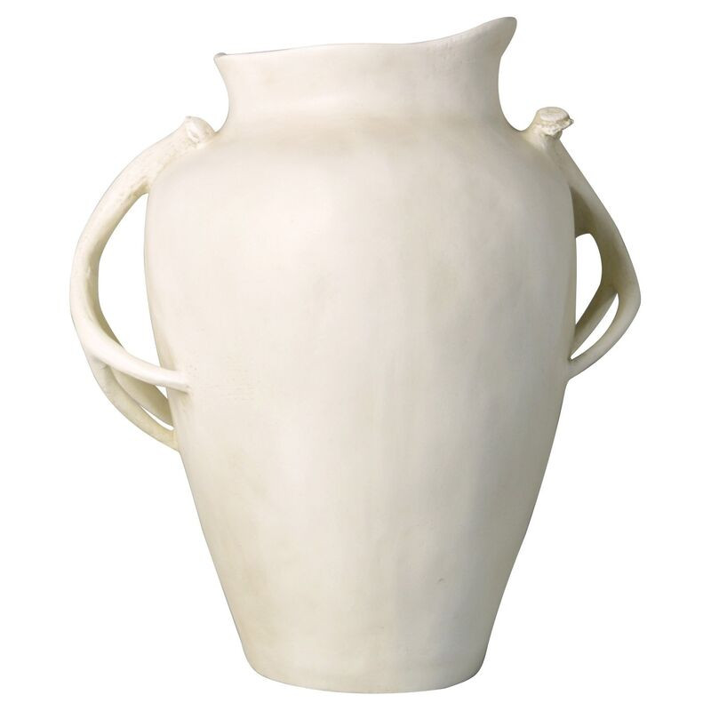 24" Deer Horn Planter, Antiqued Stone | One Kings Lane