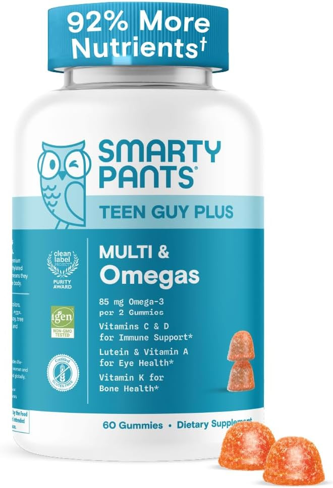 SmartyPants Multivitamin for Men, Organic Gummies: Probiotics, CoQ10, Methylfolate, Omega 3 (ALA)... | Amazon (US)