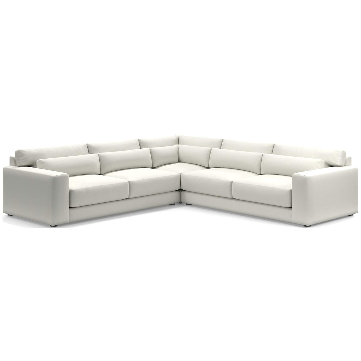 L-Shaped – 124"W x 124"D | Crate & Barrel