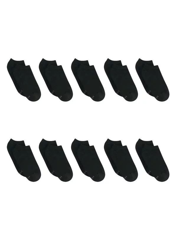 Hanes Women's Cool Comfort No Show Socks, 10-Pair Value Pack - Walmart.com | Walmart (US)