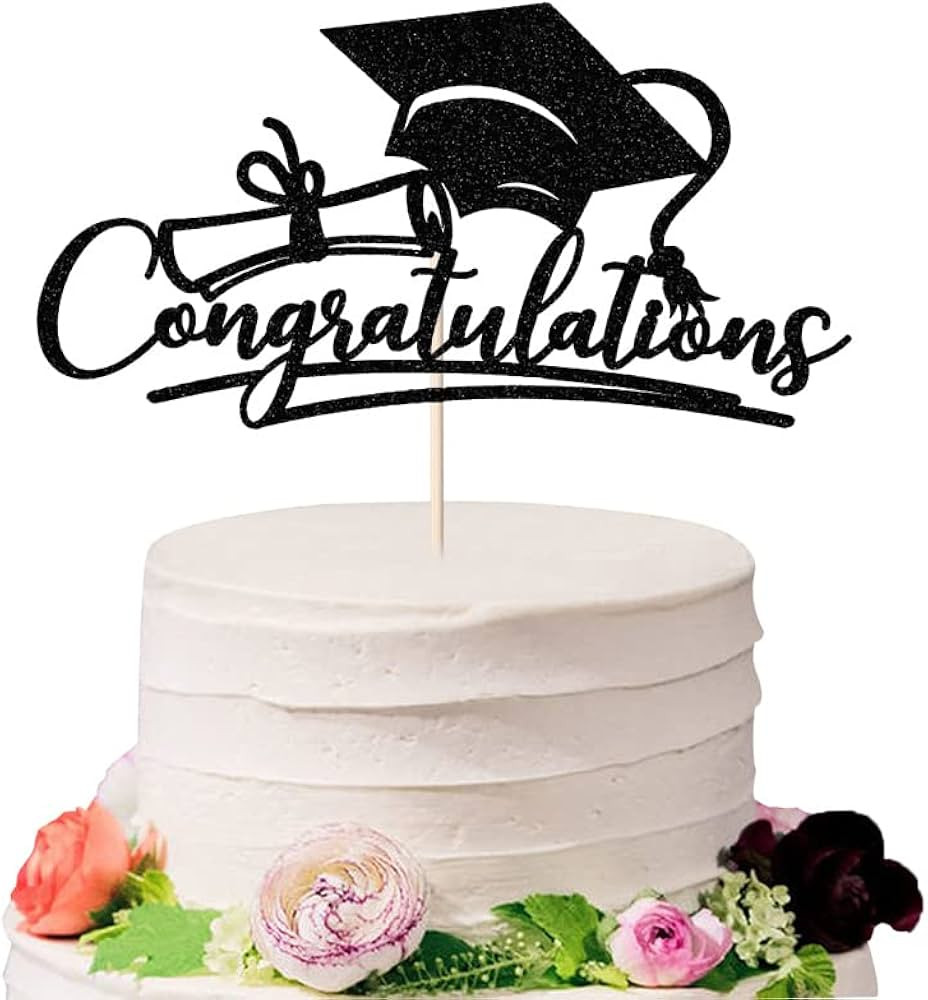 Sodasos Congratulations 2024 Graduation Cake Topper,Congrats Grad Cake Decor - 2024 High School/C... | Amazon (US)