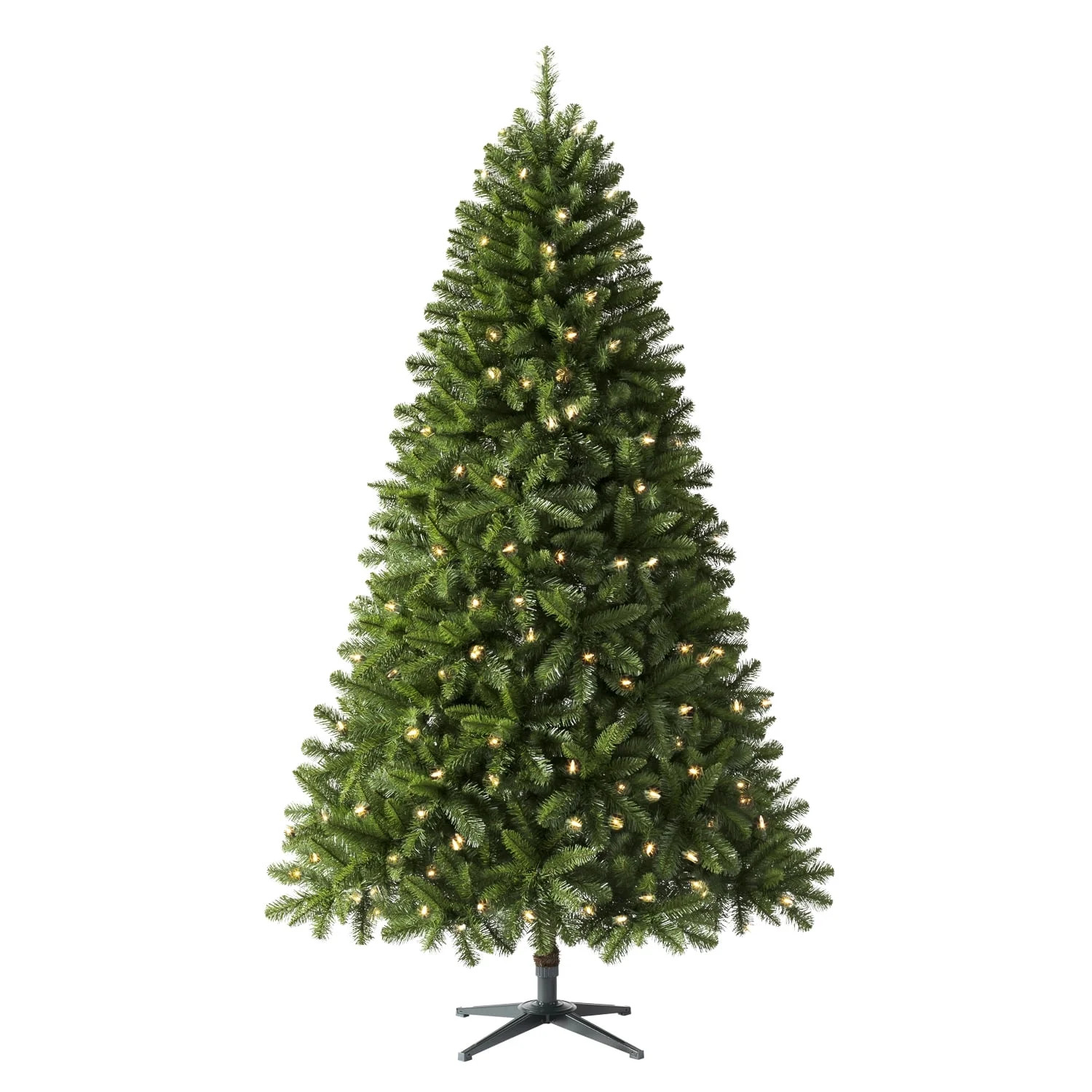 Treetopia 7ft Pre-lit Virginia Fir Artificial Christmas Tree with LED Candle Clear Lights | Walmart (US)