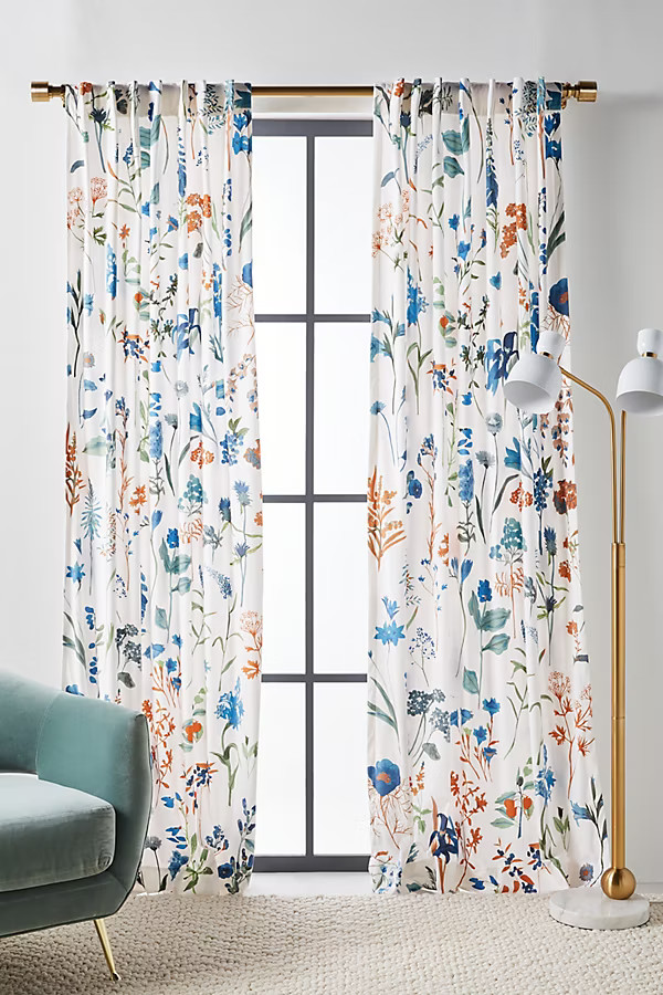 Layne Velvet Curtain | Anthropologie (US)