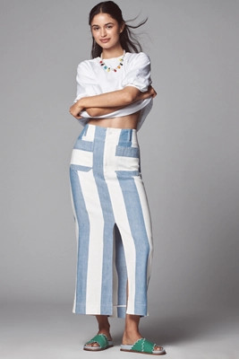 The Colette Maxi Skirt by Maeve: Linen Edition | Anthropologie (US)