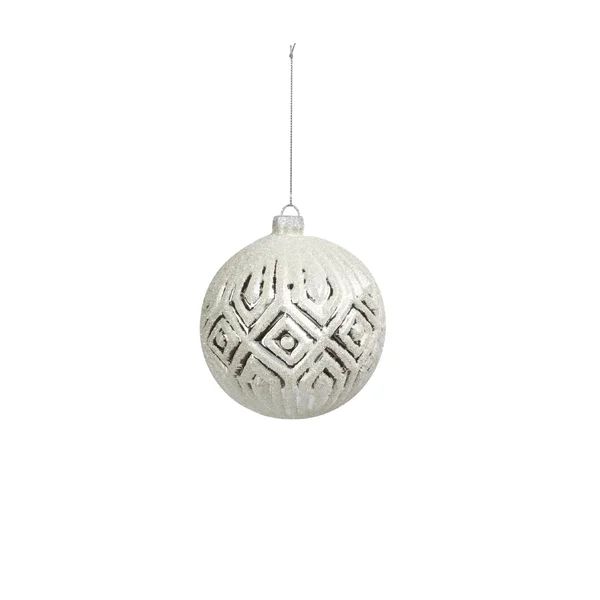 Glittered Set of 4 Ball Ornament (Set of 4) | Wayfair North America