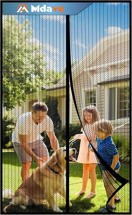 Magnetic Screen Door,Screen Door Mesh,Keep Bugs Out, Easy Install Works with Front Doors, Sliding... | Amazon (US)