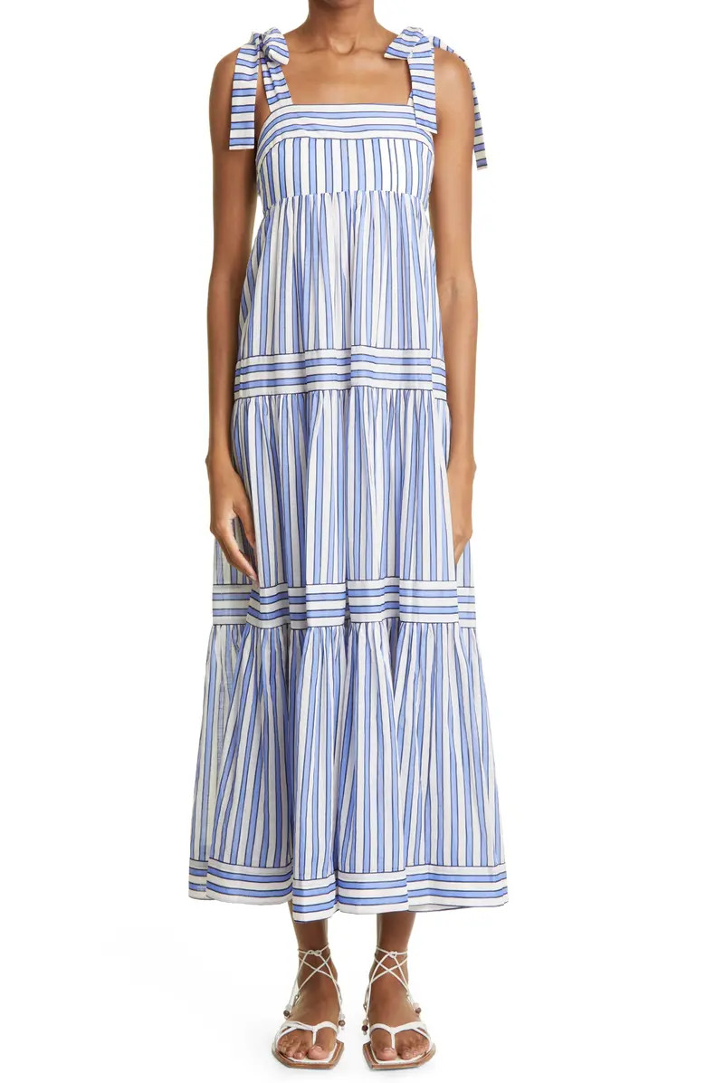 Pattie Tie Shoulder Cotton Maxi Dress | Nordstrom