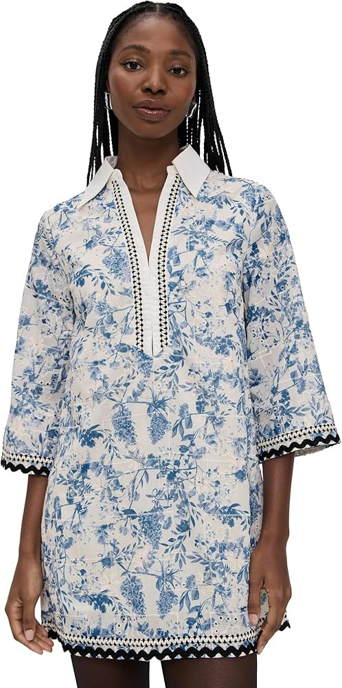 English Factory Women's Floral Embroidery Mini Dress | Amazon (US)