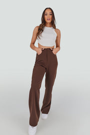 MACKENZIE WHITE CROPPED TANK | Kittenish