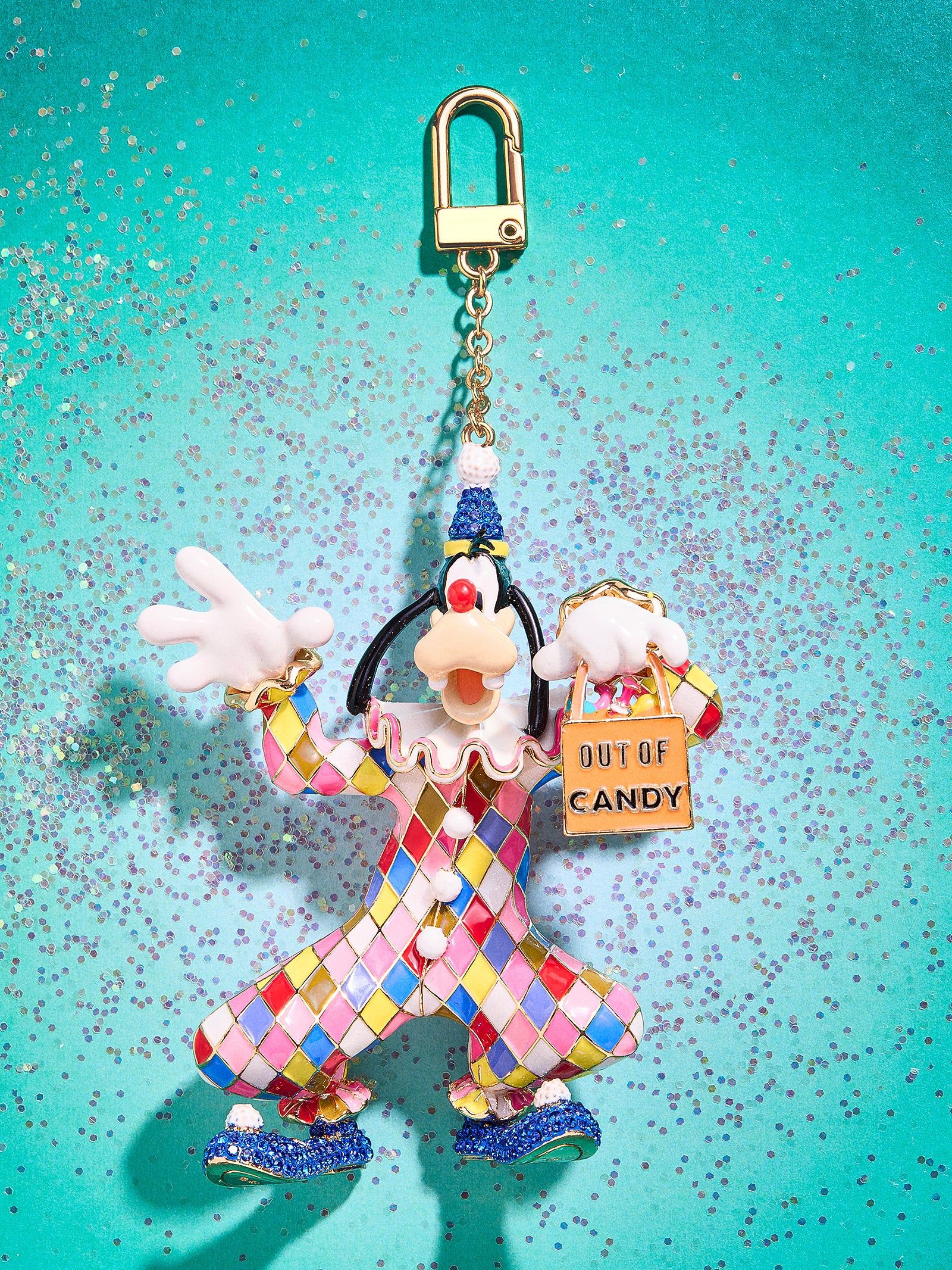 Goofy Disney Clown Glow-In-The-Dark Bag Charm - Goofy | BaubleBar (US)