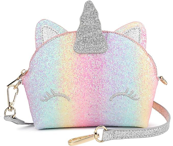 mibasies Unicorn Gifts Kids Purse for Little Girls Toddlers Mini Crossbody Bag | Amazon (US)