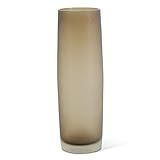K&K Interiors 17406A-3 16 Inch Smoked Tan Glass Vase | Amazon (US)