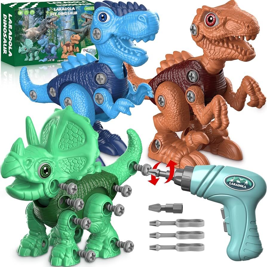 Laradola Dinosaur Toys for 3 4 5 6 7 8 Year Old Boys, Kids Take Apart STEM Construction Building ... | Amazon (US)