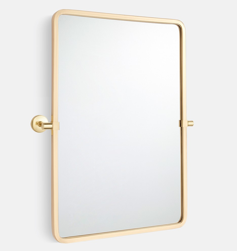 Ladd Rounded Rectangle Pivot Mirror | Rejuvenation