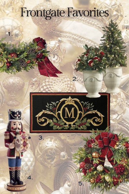 Frontgate Christmas items are my top recommended things to invest in. This burgundy garland and wreath, Christmas door mat and front porch planters are gorgeous and you’ll use them for years! And, as always, the Frontgate ornament sets are perfection!



#LTKHoliday #LTKSeasonal #LTKHolidaySale