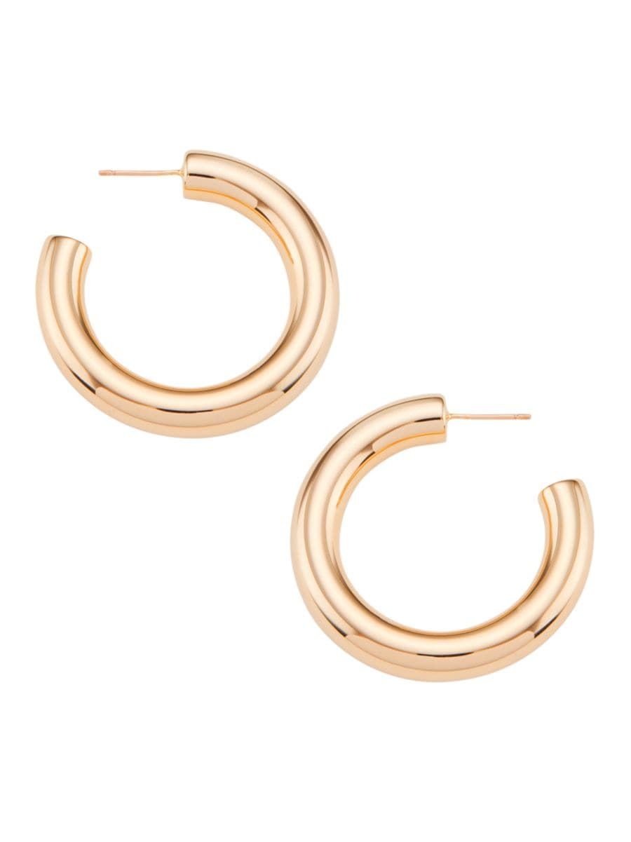 Samira 10K-Gold-Plated Mini Hoop Earrings | Saks Fifth Avenue