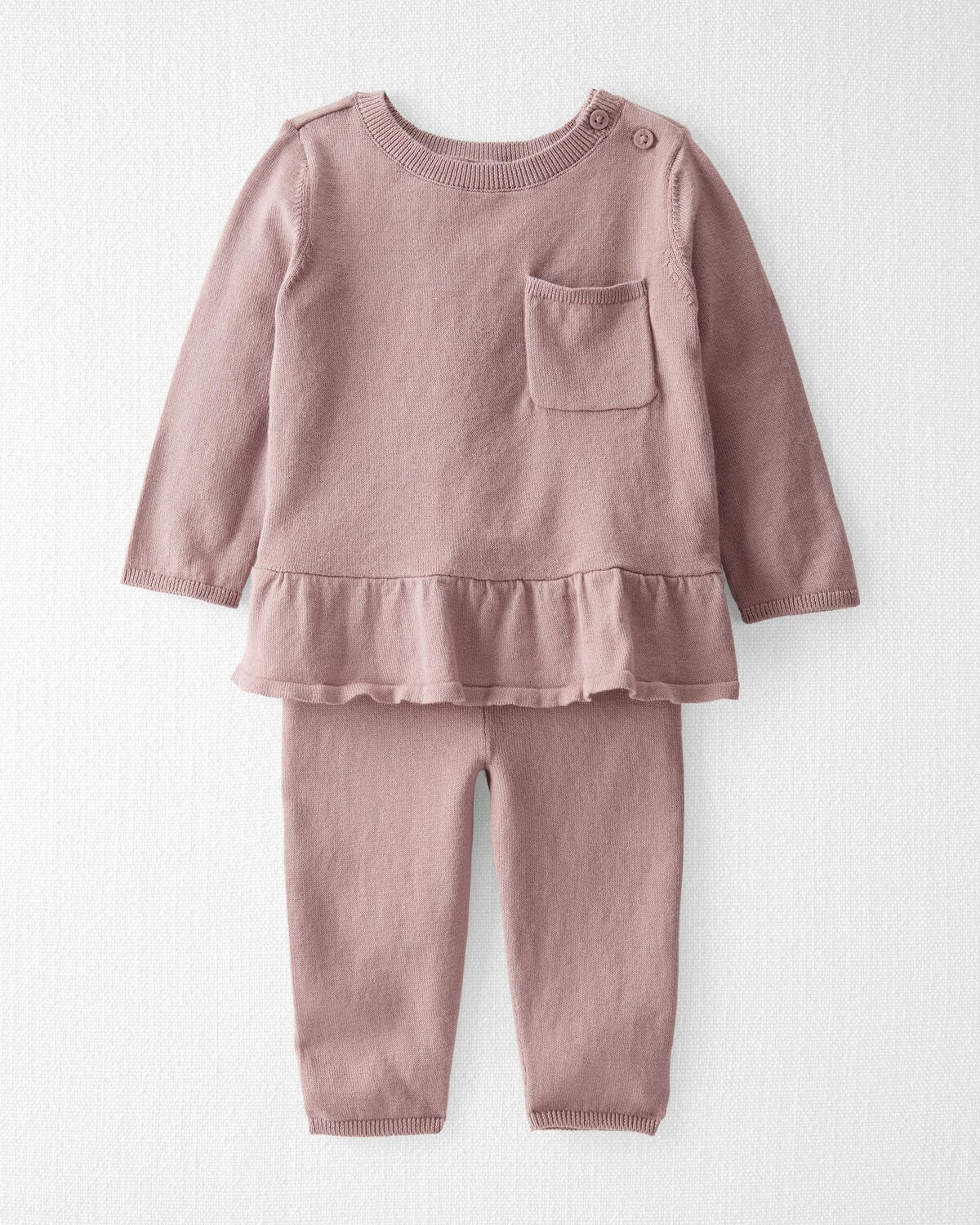 Baby Organic Cotton Sweater Knit 2-Piece Set | Carter's Inc