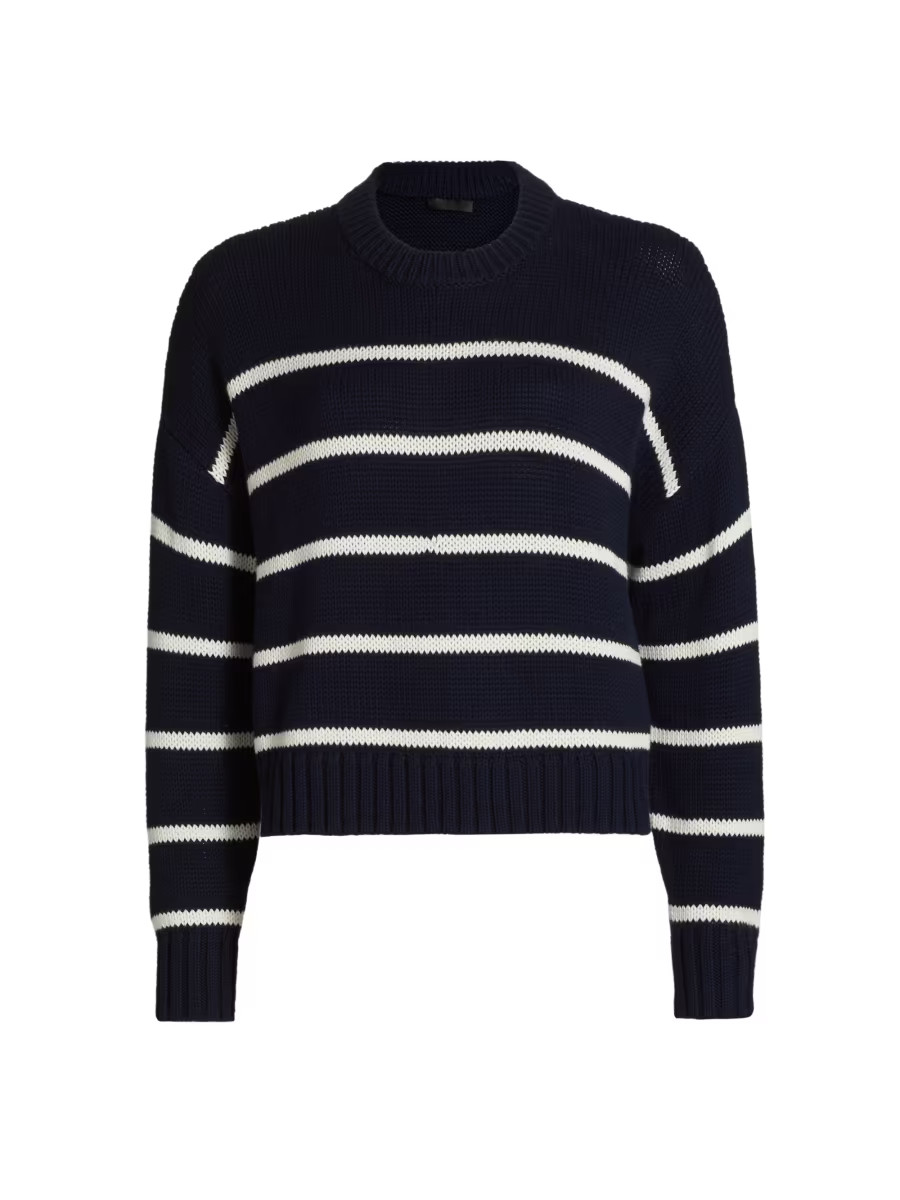 Jenni Kayne Chloe Striped Cotton Crewneck Sweater | Saks Fifth Avenue | Saks Fifth Avenue