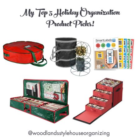🎄 Holiday Ready: My top 5 must-have organizing products for a stress-free season! From wreath storage bags to smart inventory labels, these essentials keep your holiday decor neat and accessible. ✨ #HolidayOrganization #TisTheSeason 

#LTKSeasonal #LTKhome #LTKHoliday