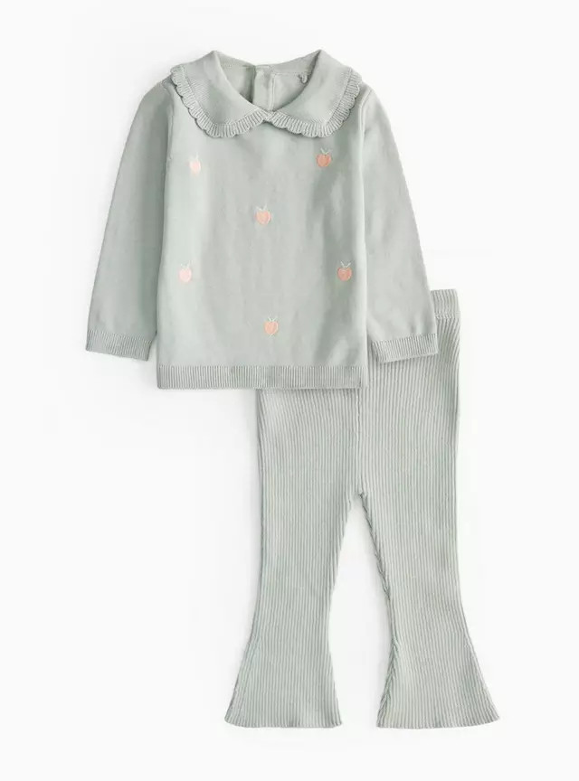 Knitted Collar Apricot Harvest Set 9-12 months | Tu Clothing
