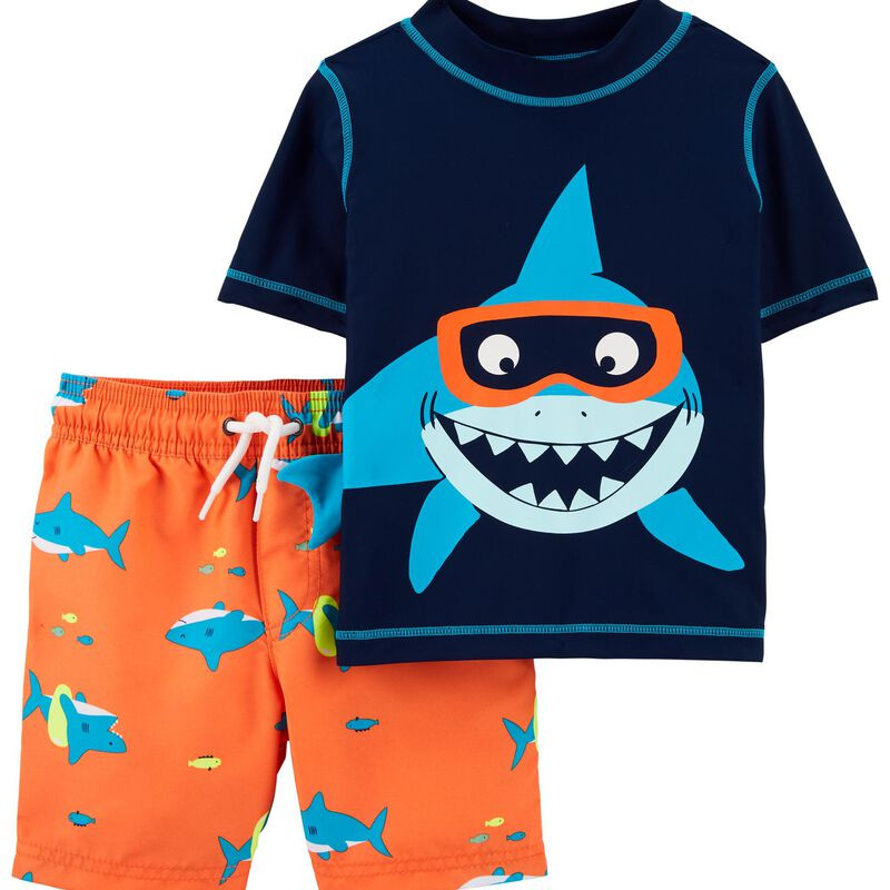 Toddler Shark 2-Piece Rashguard Set | Carter's