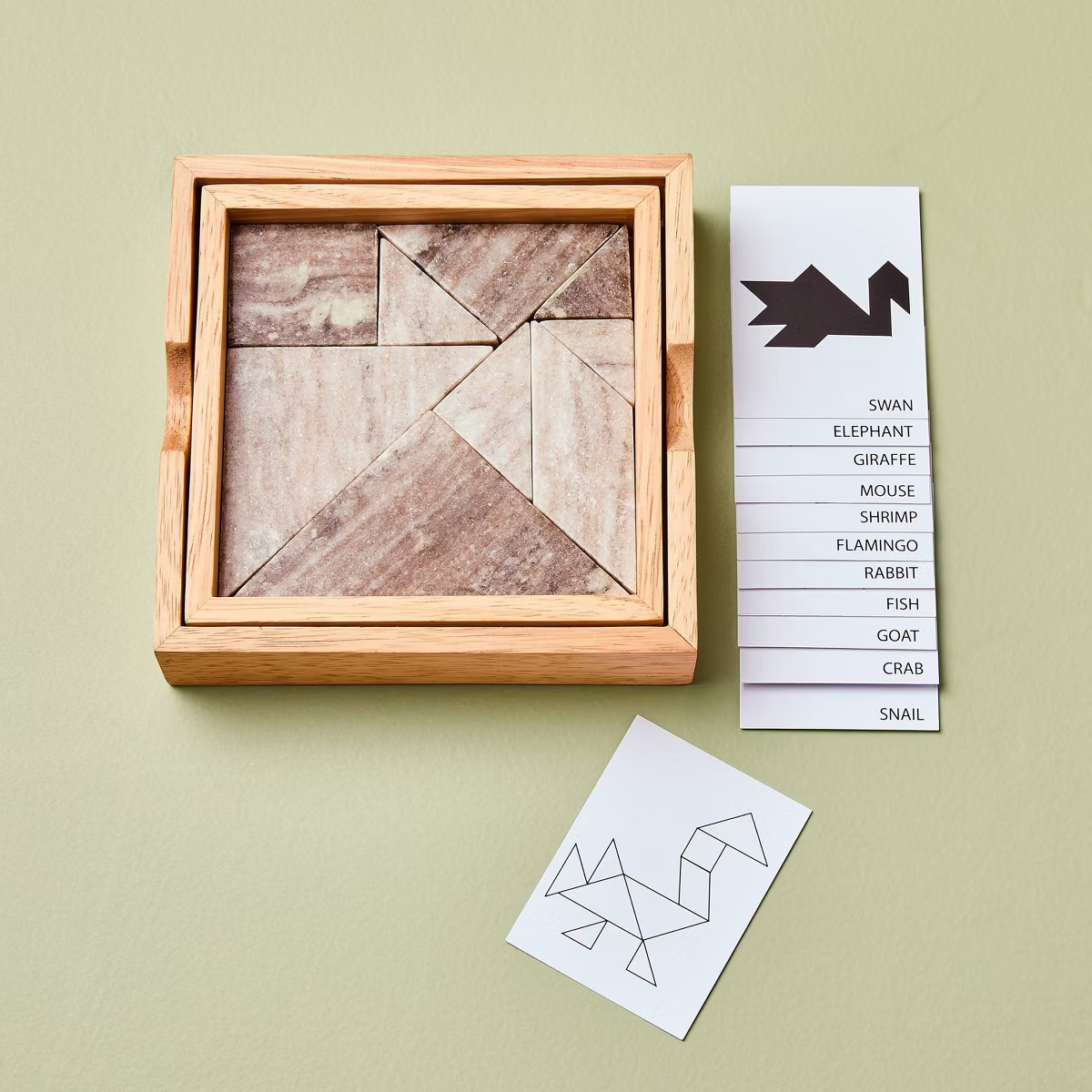 Marble & Wood Tangram Puzzle - Hearth & Hand™ with Magnolia | Target