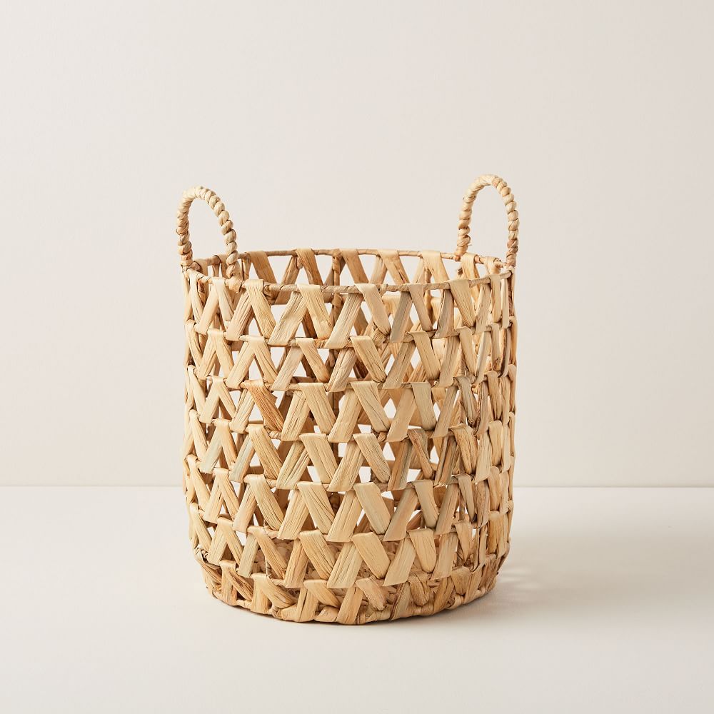 Open Weave Zigzag Baskets - Natural | West Elm (US)