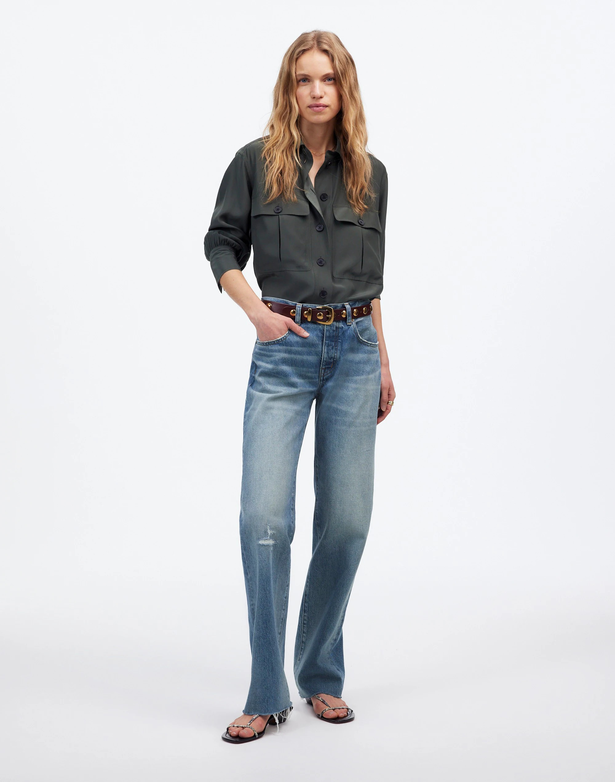 The Dean Easy Straight Jean in Monessen Wash | Madewell