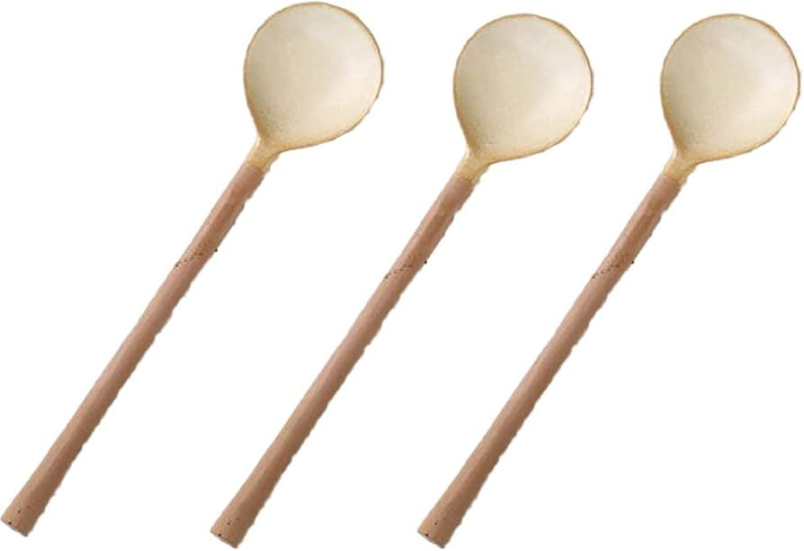 Ceramic Small Coffee Spoon 4.5inch Retro Small Porcelain Spoon Mini Teaspoons For Coffee Sugar De... | Amazon (US)