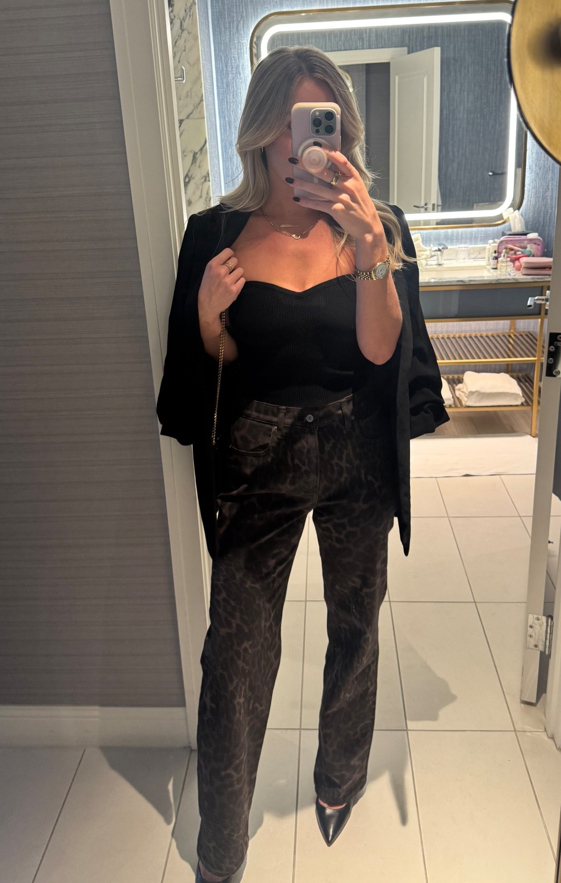 I get so many compliments on these jeans every time I wear them! I’d say they run a tad short - I’m 5’7” and wearing a 26L with 3” heels.

My top is from Aritzia and it’s sold out but I’ve linked several similar options 🖤

#LTKStyleTip #LTKWorkwear #LTKParties