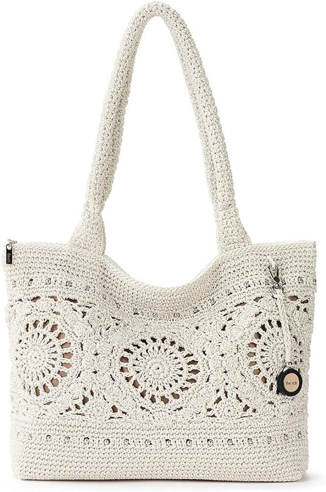 The Sak Crafted Classics Tote Bag - Hand Crochet Women's Purse For Everyday, Travel, Beach Bag - ... | Amazon (US)