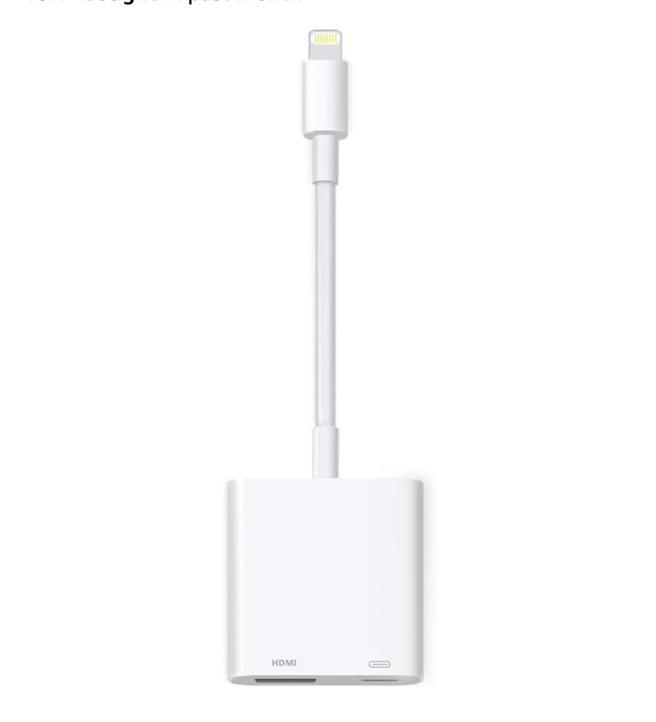Chargeable HDMI to IPhone adapter for tv/monitor/ect.

#LTKSaleAlert #LTKHome #LTKTravel