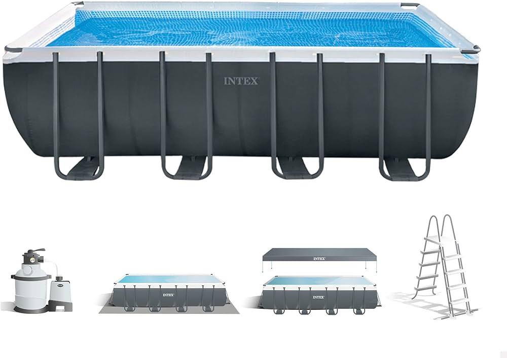 INTEX 55220 – Removable Rectangular Ultra XTR Frame Pool 549 x 274 x 132 + Filter | Amazon (US)