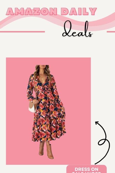 Amazon floral dress under $30! Long sleeve dress, thanksgiving dress, winter dress

#LTKSeasonal #LTKparties #LTKfindsunder50