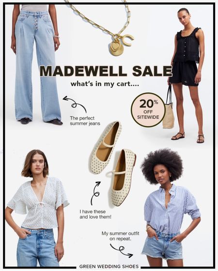 A few things that I’m eyeing from the Madewell sale or that I own. I own and love the ballet flats but they do run big so size down 1/2 size. 

#LTKxMadewell #LTKSaleAlert
