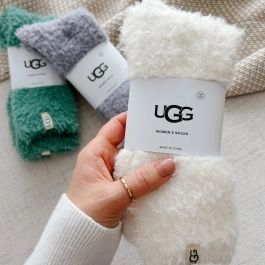 UGG Teddi Cozy Crew Socks | Linen Chest