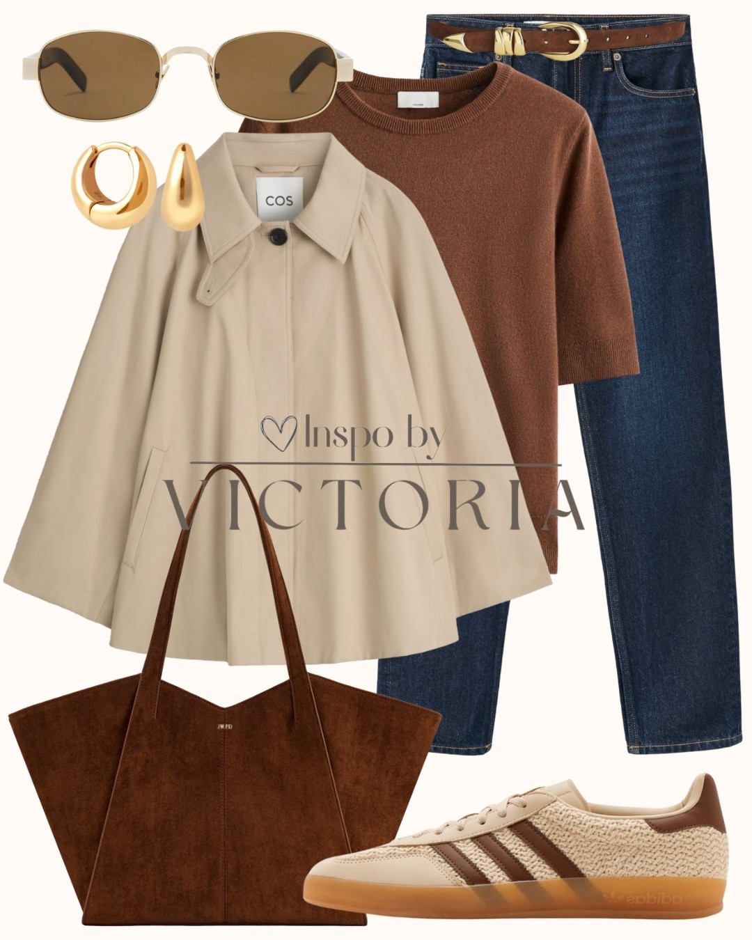 🍂 Casual chic for fall days 🍂
A cozy knit, timeless trench, and classic denim paired with retro sneakers = effortless weekend vibes. Add gold hoops, sunnies, and a roomy tote for the perfect mix of style + function.🤎

#LTKstyle #LTKunder100 #LTKfallfashion #falloutfitideas #minimalstyle #capsulewardrobe

#LTKStyleTip #LTKSeasonal #LTKFindsUnder50