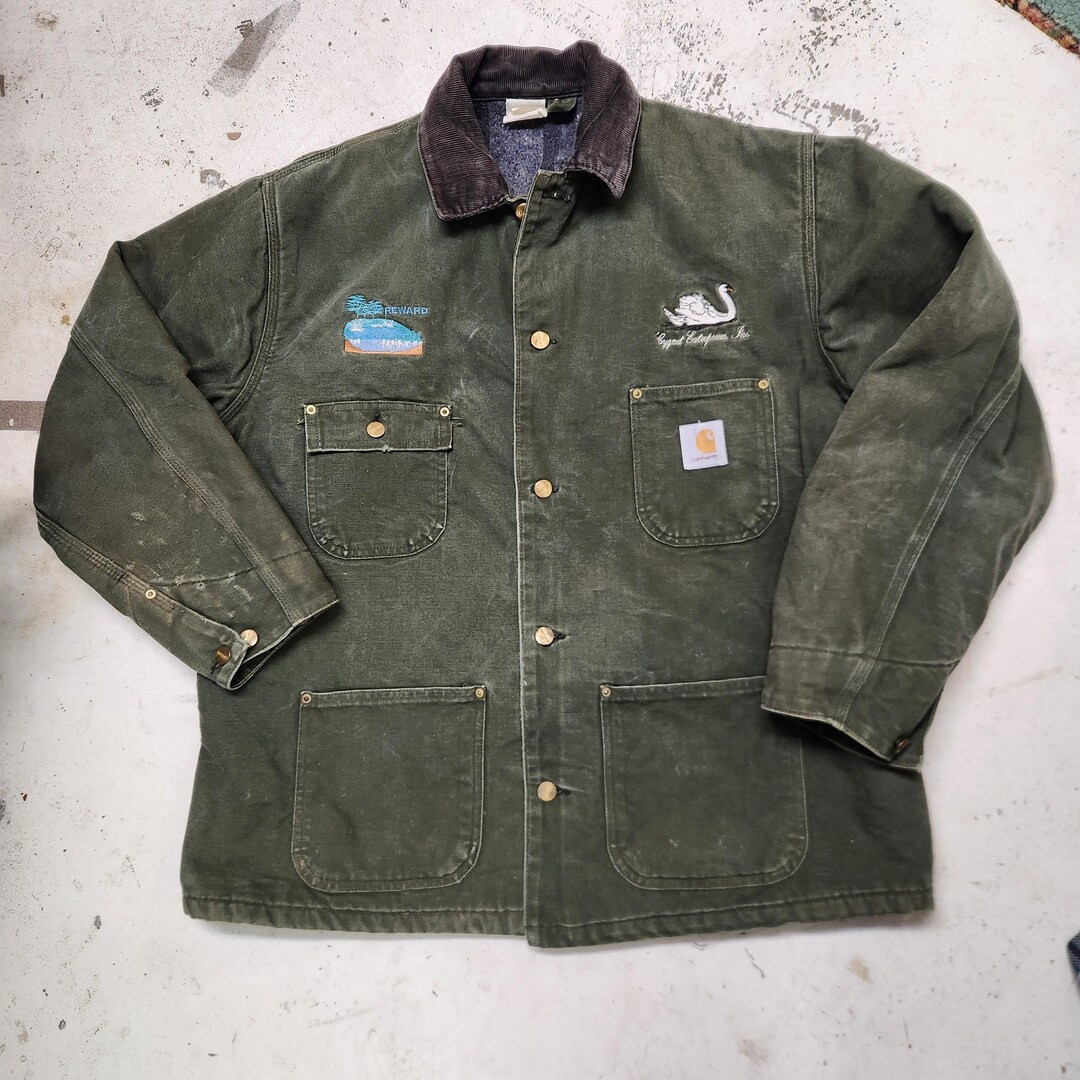 Carhartt CB104 union made chore coat Green, size 46 | Etsy (US)