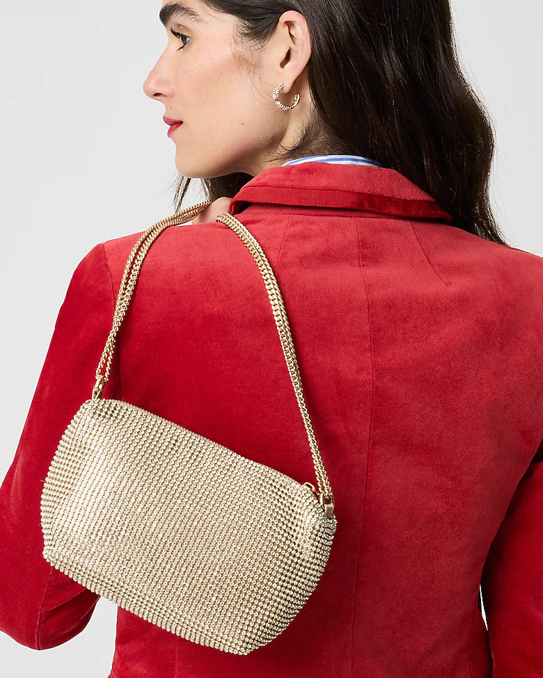 Mini rhinestone handbag | J.Crew Factory