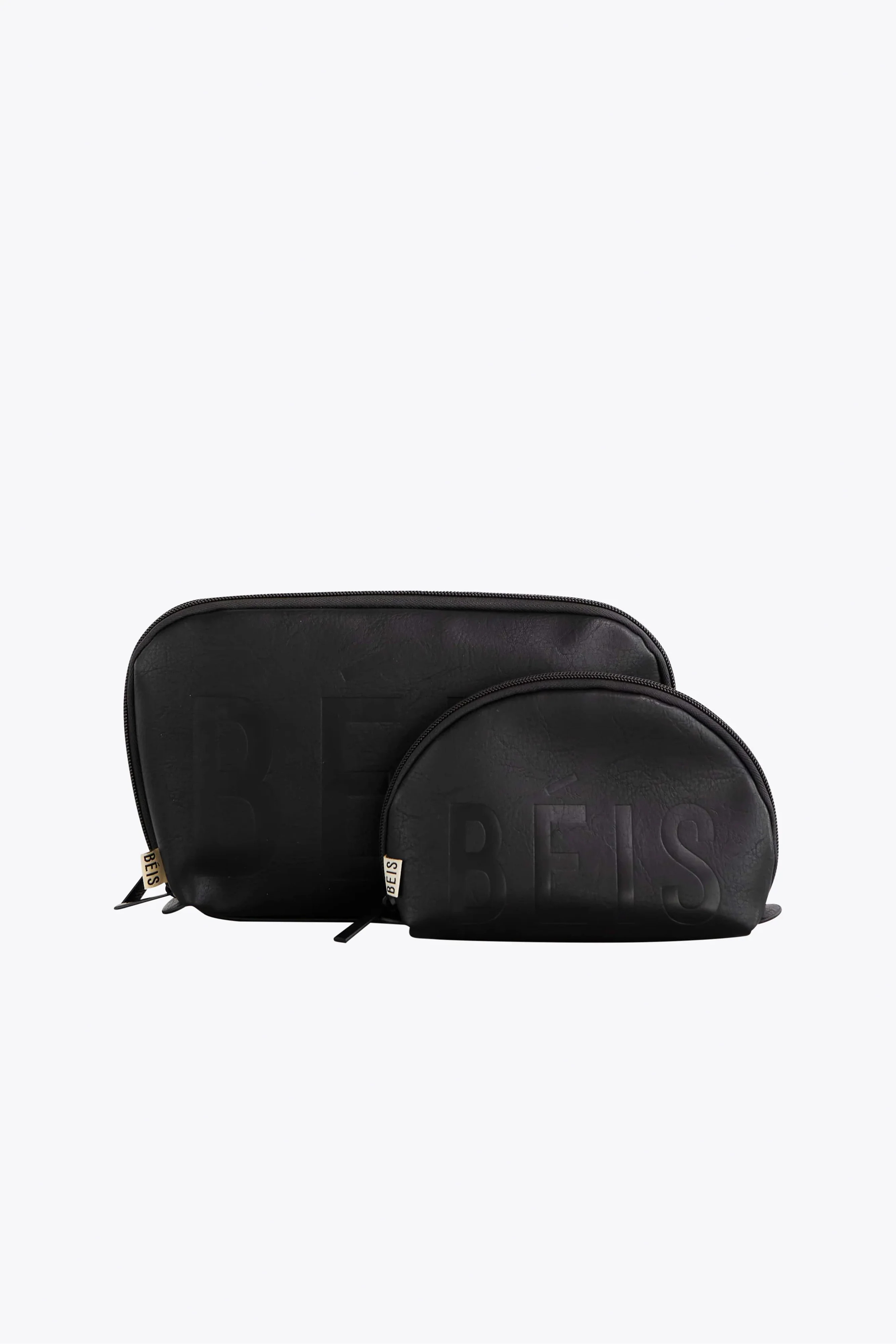 BÉIS 'The Cosmetic Pouch Set' in Black - Makeup Bag Set & Cosmetic Travel Bag Set | BÉIS Travel