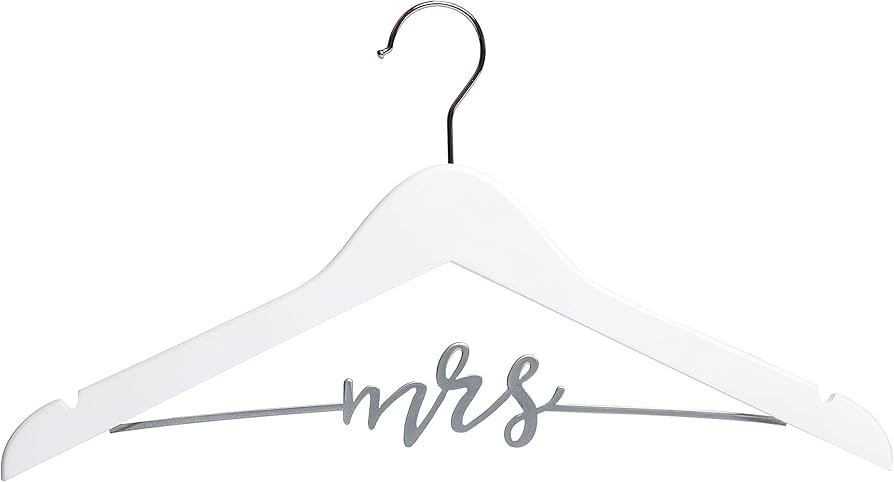 Pearhead Mrs. Wedding Dress Hanger for Bride to Be - Elegant Bridal Hanger, Ideal Keepsake for We... | Amazon (US)