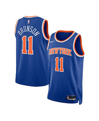 Men's and Women's Nike Jalen Brunson Blue New York Knicks Swingman Jersey - Icon Edition - Macy's | Macy's