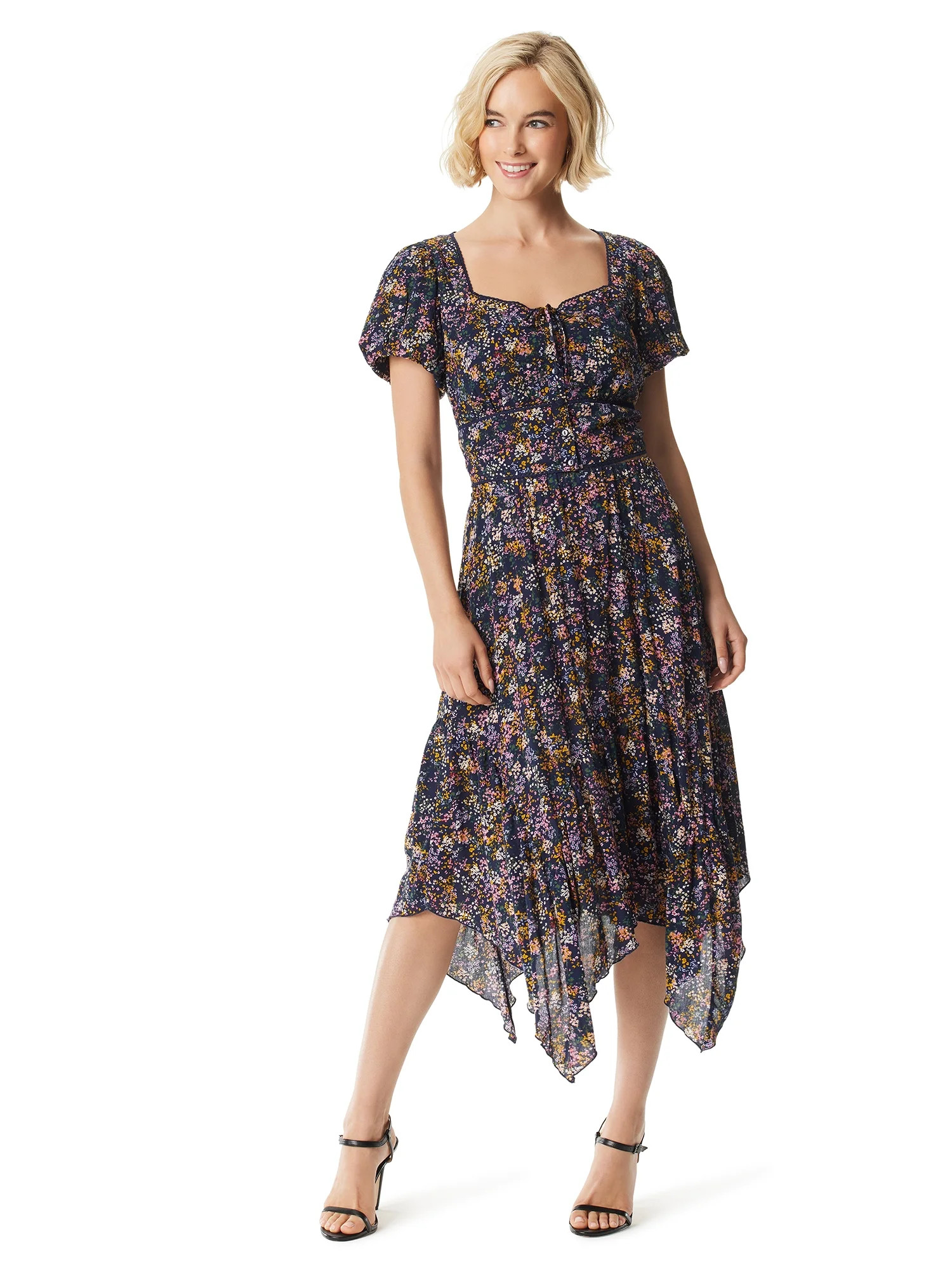 Jessica Simpson Women's and Women's Plus Margot Handkerchief Skirt | Walmart (US)