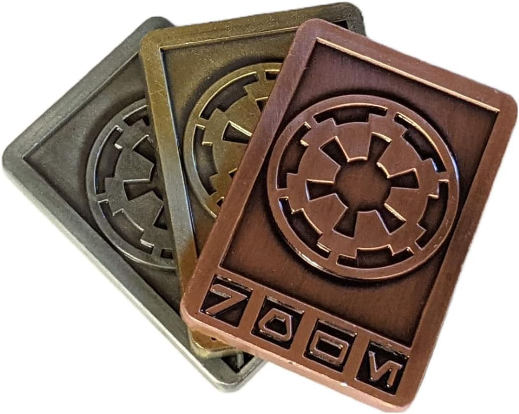 Solid Metal Credits - 3 Piece - Gold, Silver, and Bronze Sabacc Credits | Amazon (US)