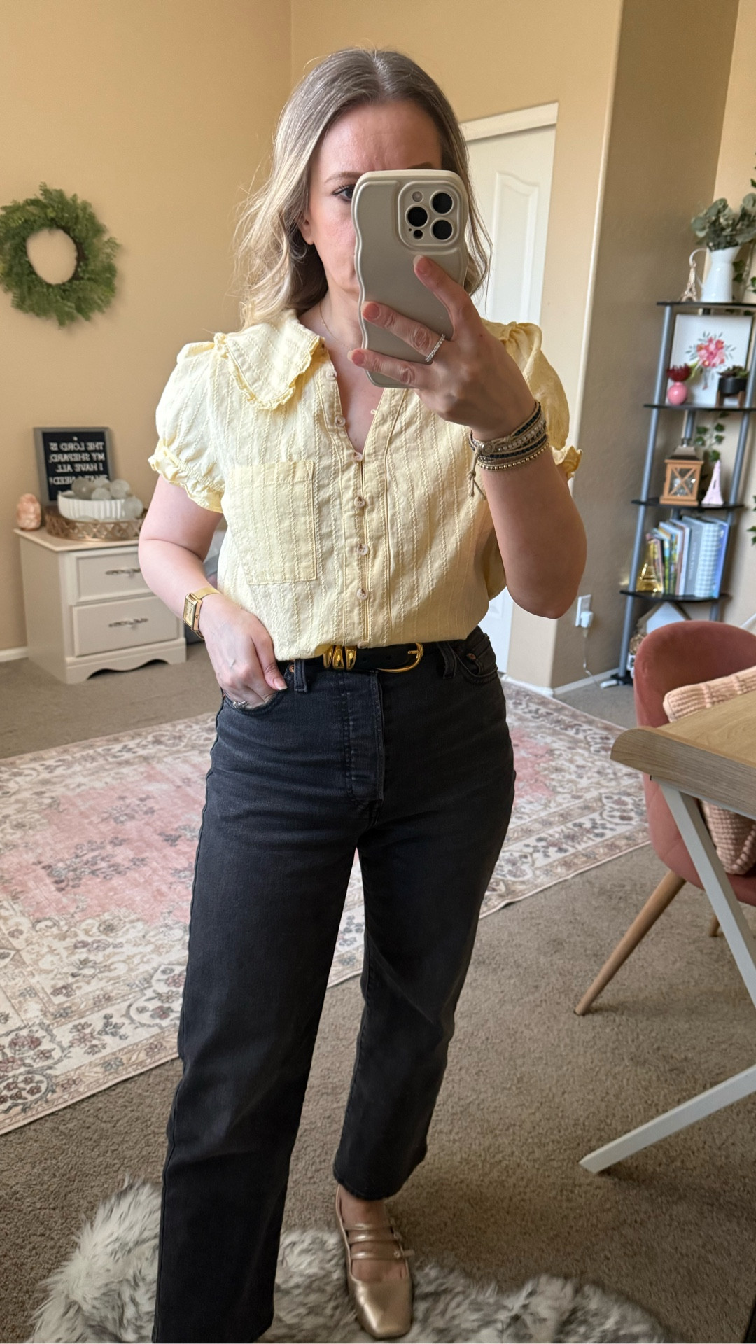 Another cute shirt for spring from Amazon. Love the Peter Pan collar and this butter yellow color for spring. It’s 100% cotton, quite affordable and available in lots of beautiful colors. 

#LTKPetite #LTKSeasonal #LTKOver40 #LTKWorkwear #LTKootd #LTKSaleAlert