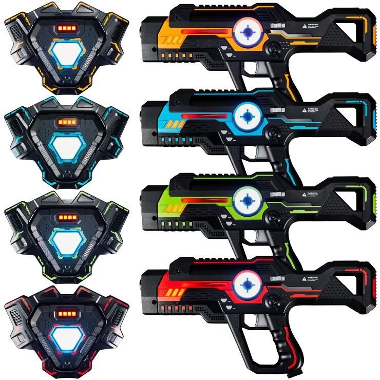 Best Choice Products Set of 4 Laser Tag Blasters & Vests, Infrared Lazer Toy Set for Kids, Adults... | Target