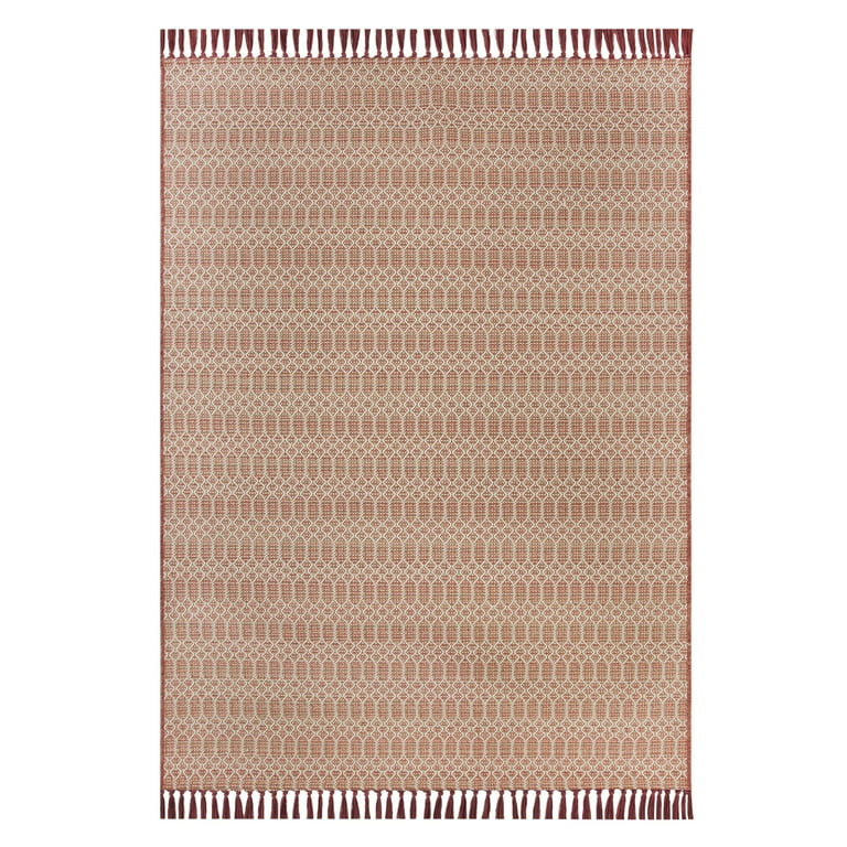 Better Homes & Gardens Woven Geo 5’x7’ Outdoor Rug - Polypropylene/Polyester - Terra Cotta | Walmart (US)